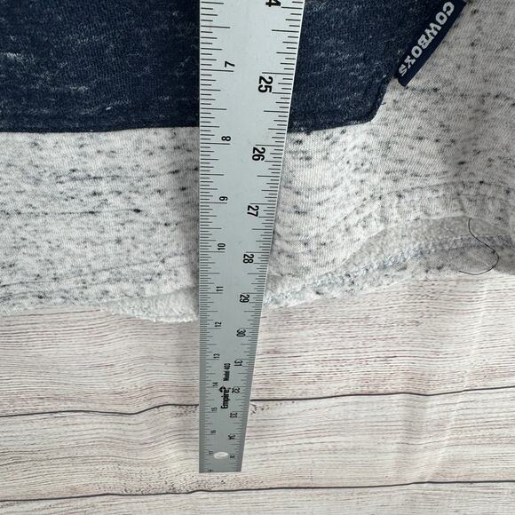 NFL Team Apparel Dallas Cowboys Colorblock Hoodie Mens Large Blue Gray White - Picture 12 of 14
